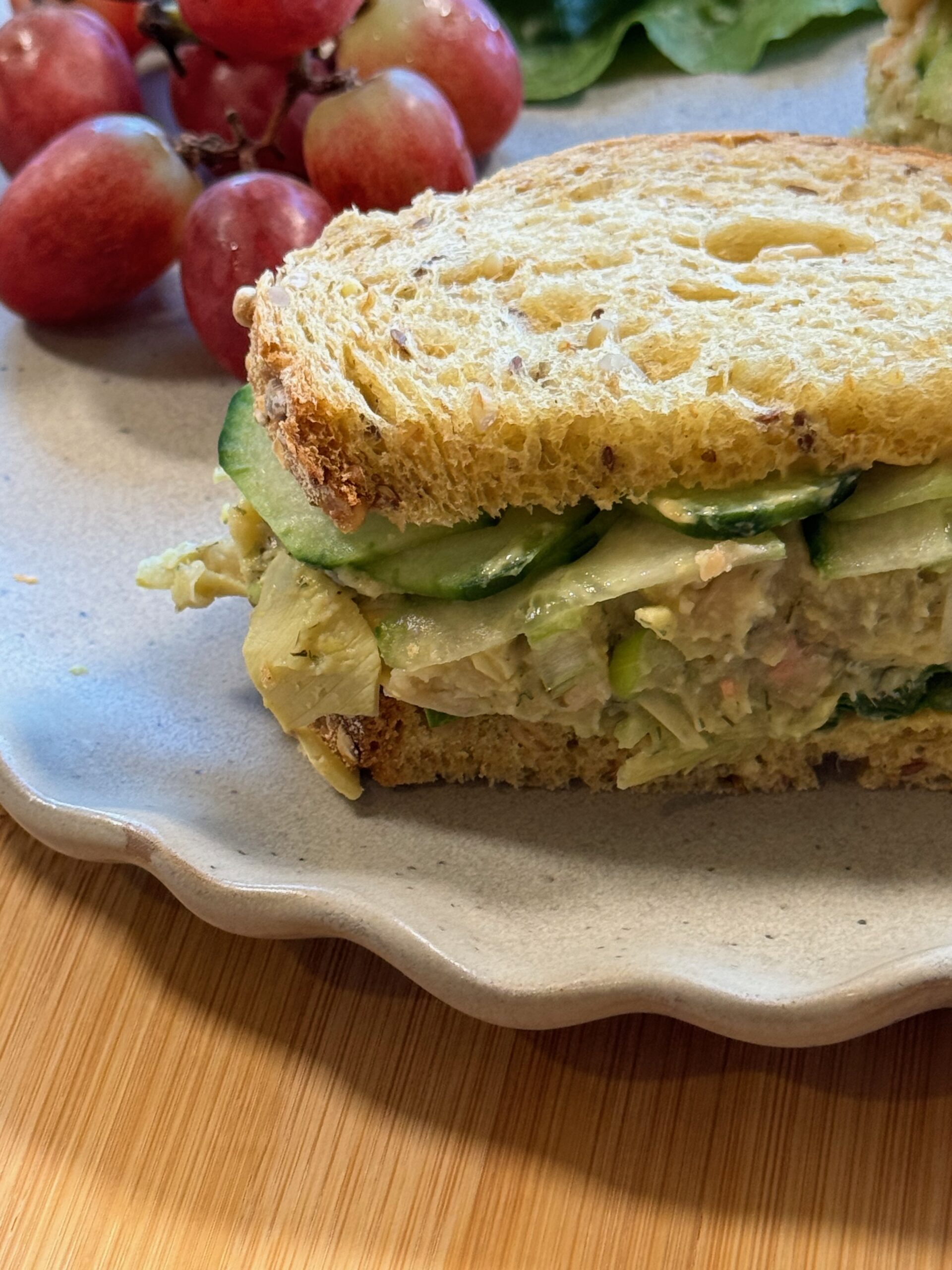avocado white bean sandwich