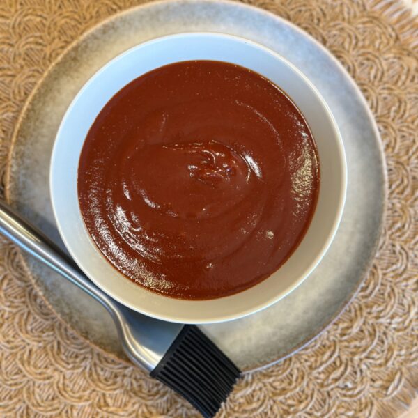 homemade BBQ sauce top view