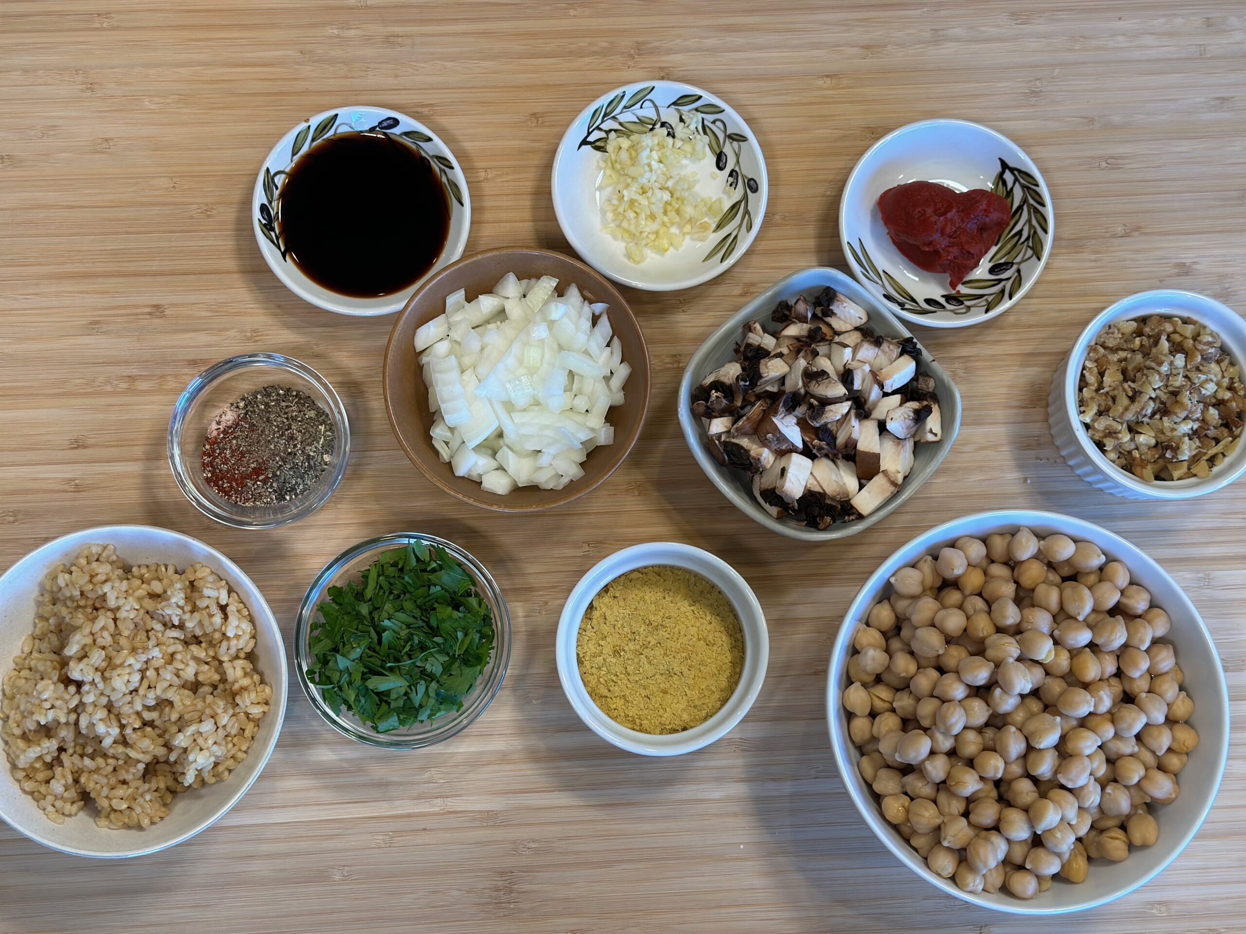 bbq chickpea meatball ingredients