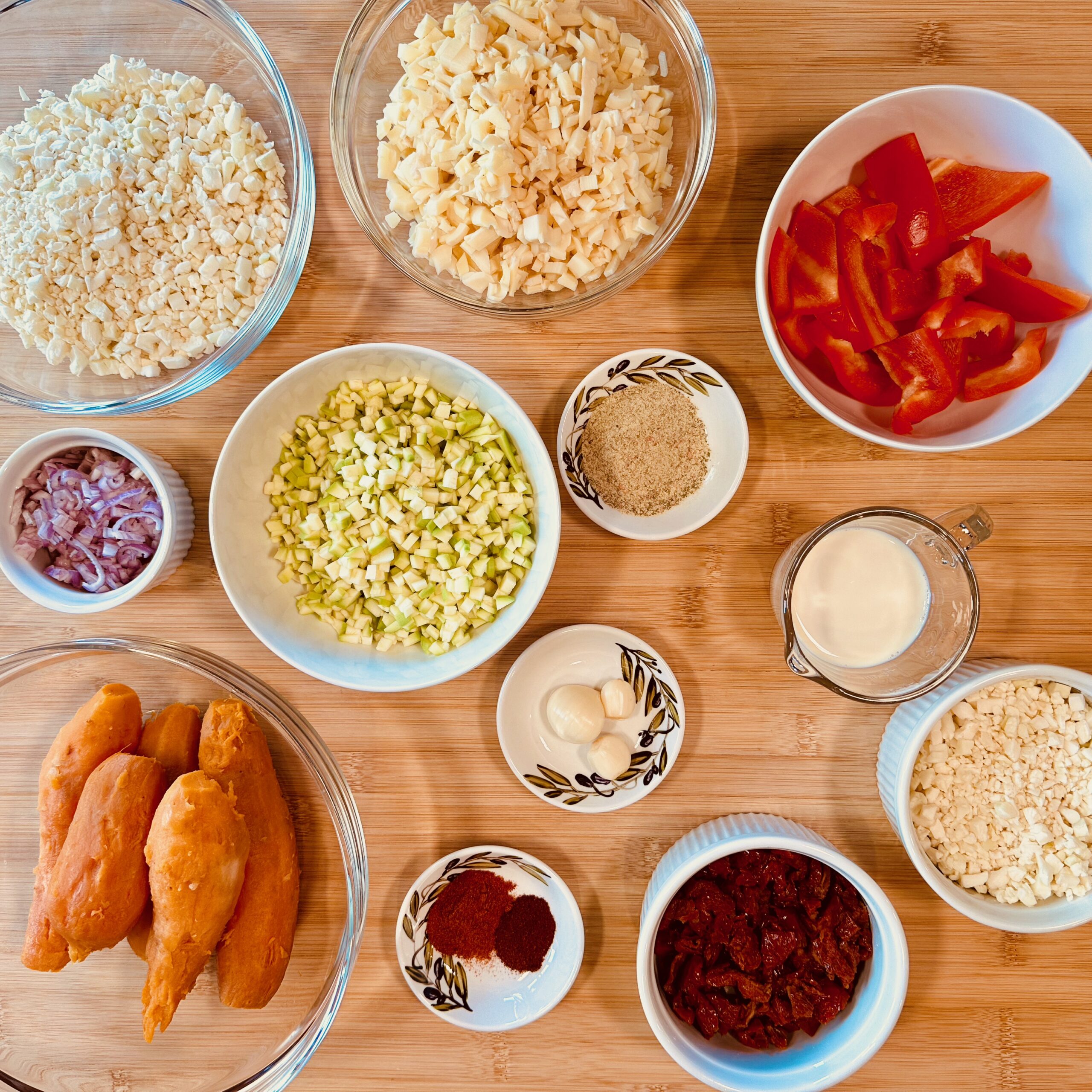 cauliflower risotto sweet potato ingredients