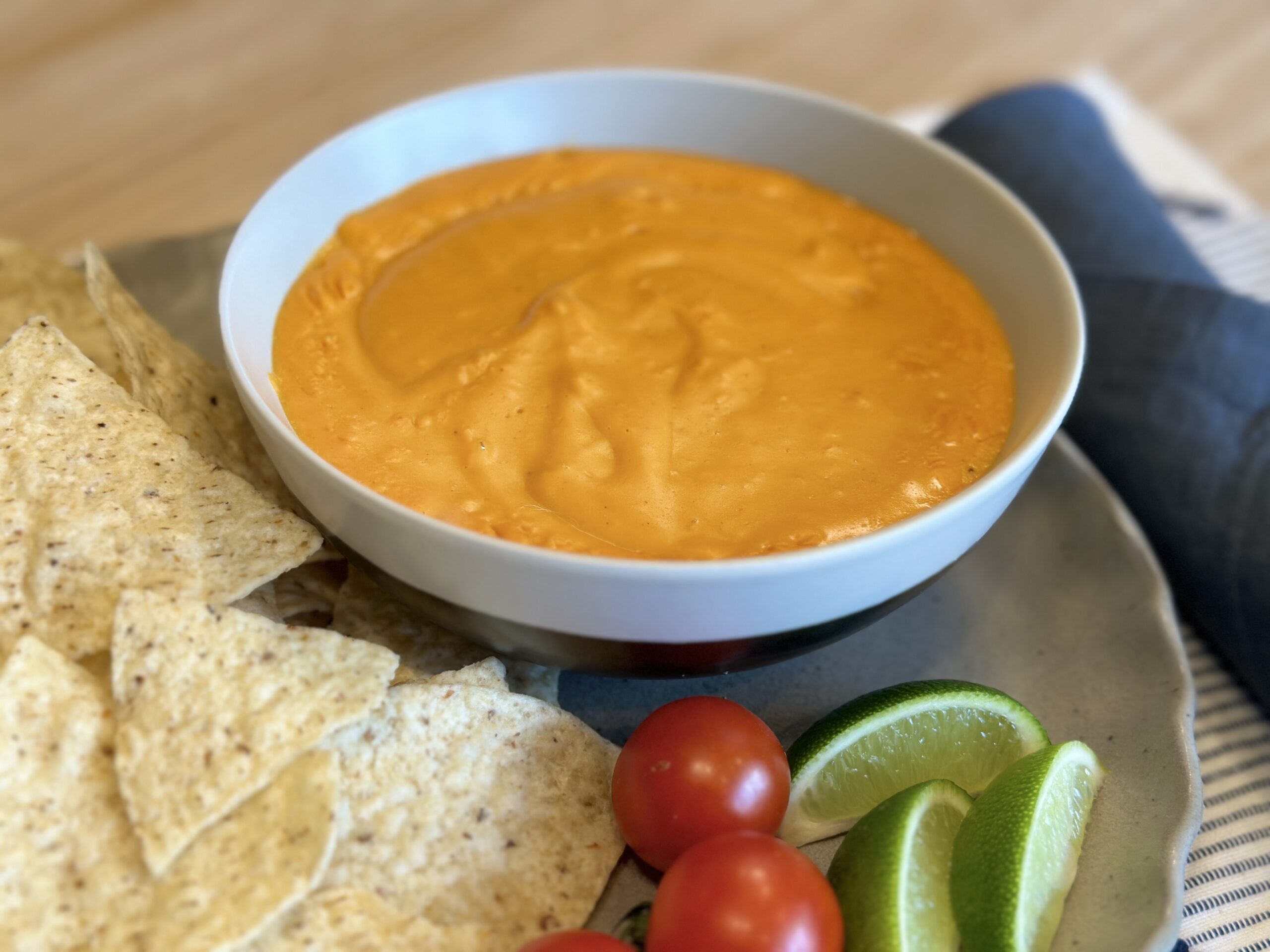 vegan nacho cheese sauce plated